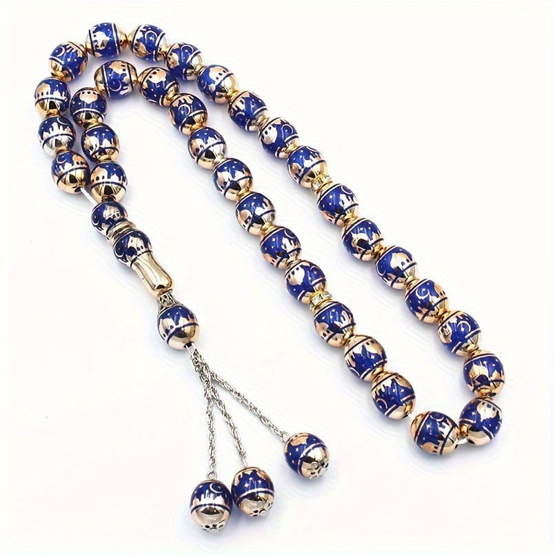 deen-souvenir customized Blau Premium Muslimische Gebetskette: Stilvolle Spiritualität in jedem Detail 17592241916798