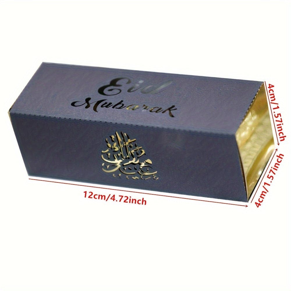 deen-souvenir customized Elegante Eid-Schachtel: Perfekte Ramadan-Dekoration in Weiß, Gold und Silber