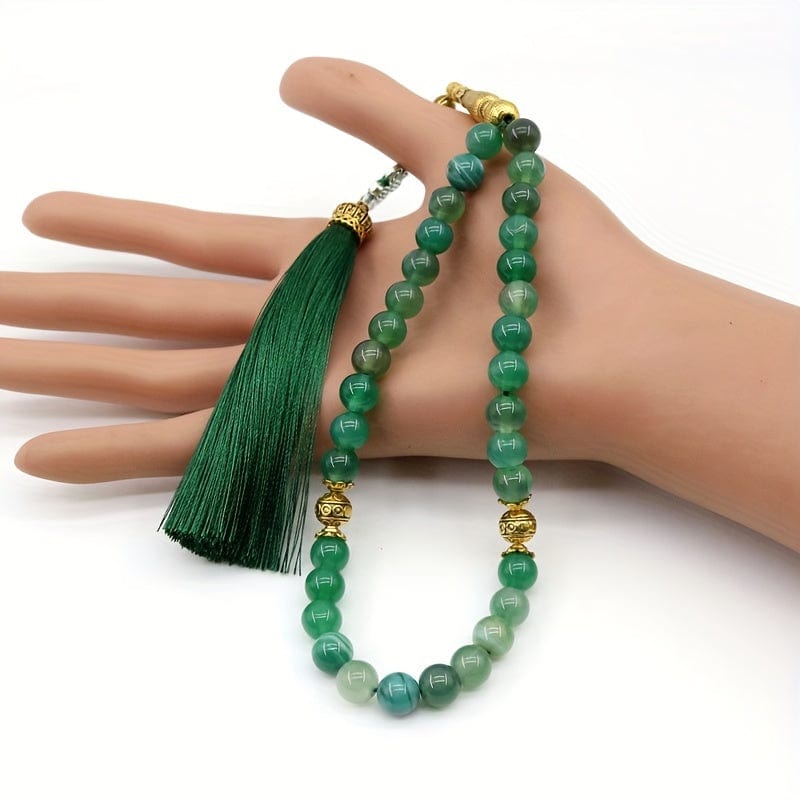 deen-souvenir customized Naturstein-Gebetsperlenarmband für spirituelle Verbundenheit"