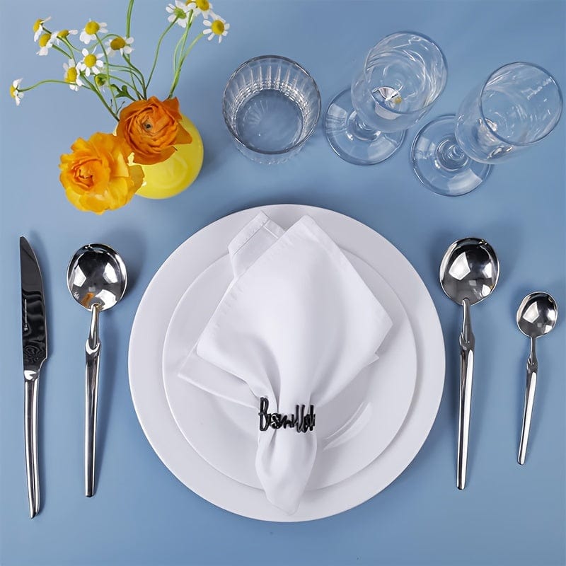 deen-souvenir customized Premium Metall-Serviettenringe für stilvolle Tischdekorationen - Ideal für islamische Feierlichkeiten