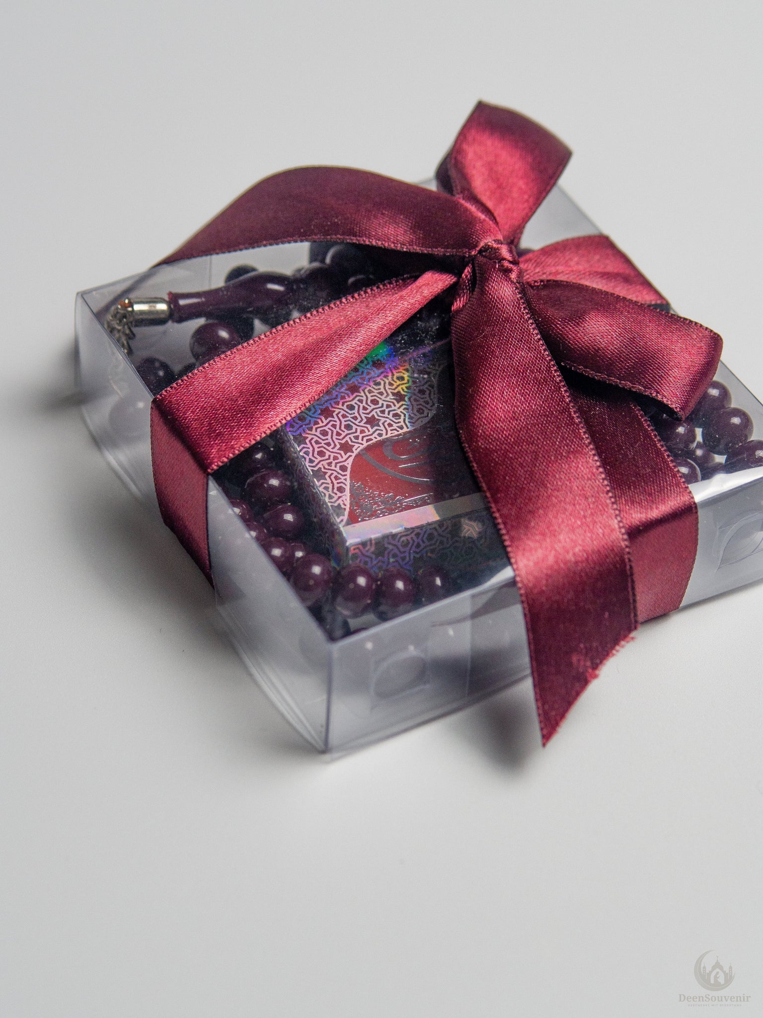 Deen Souvenir Geschenkset Geschenkset S - Bordeaux Geschenkset S - Bordeaux - Mini-Koran & Tesbih | Deen Souvenir