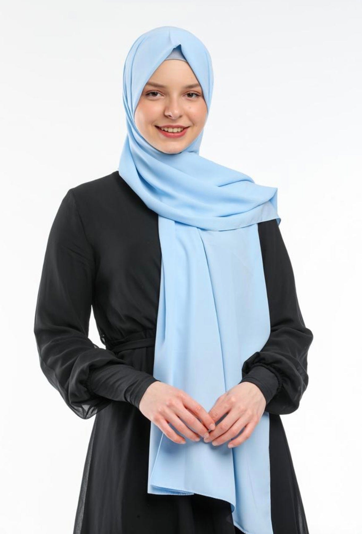 Deen Souvenir Hijabs Medina Hellblau Hijabs Medina Silk Hellblau Der ultimative Luxus | DeenSouvenir